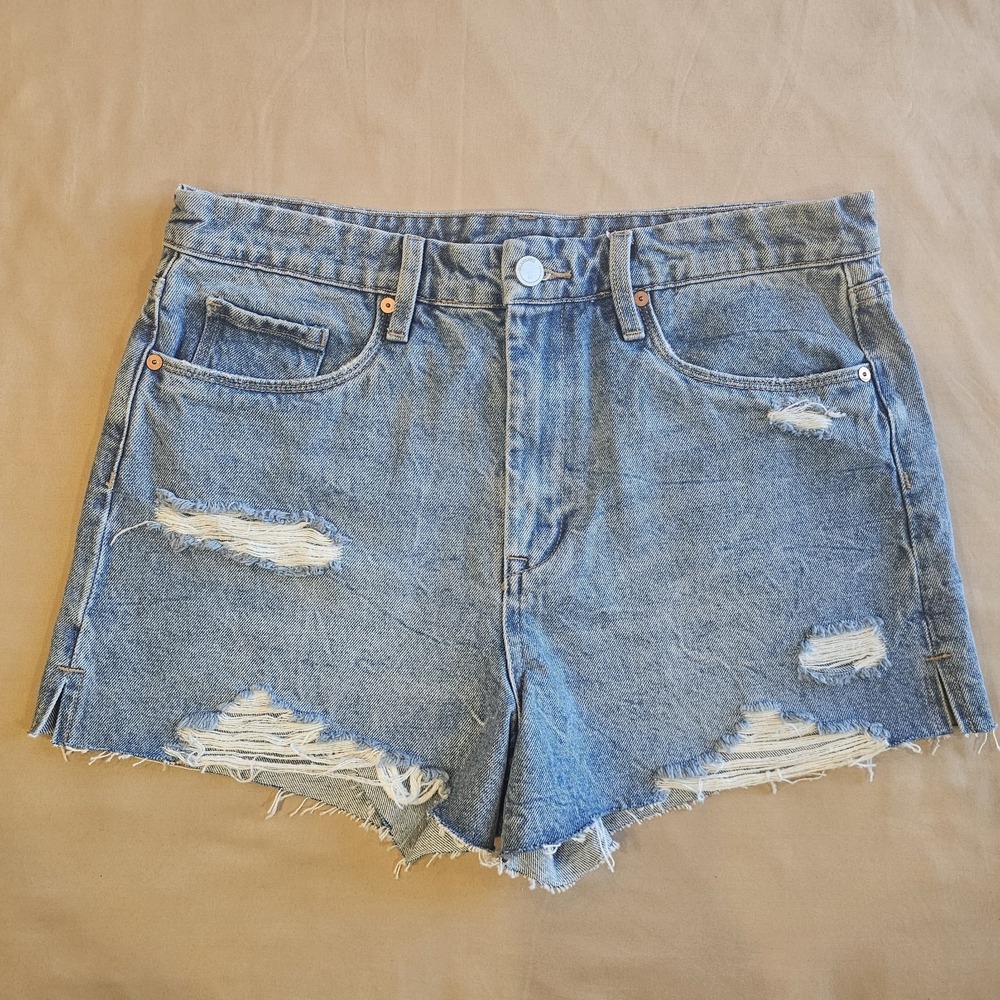 [BlankNYC] Barrow Vintage High-Rise Denim Jean shorts Cut-off Distressed Size 31
